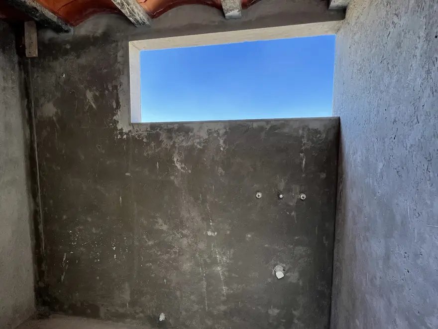 Casa de bóveda en Querétaro: aplanados, ene 2023 — proceso de construcción de Estudio Argama